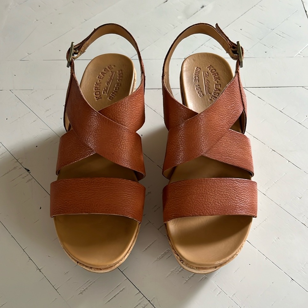 Kork-Ease Wedge Sandals Size 9